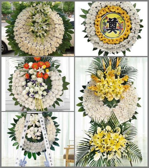黑龙江鸡西恒山市红旗乡花圈速递